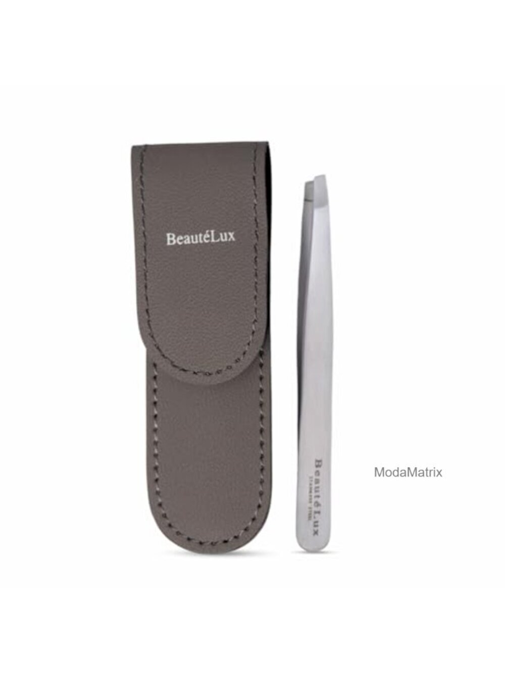 High Carbon Steel Slant Tip Tweezers Precision Eyebrow Facial Hair